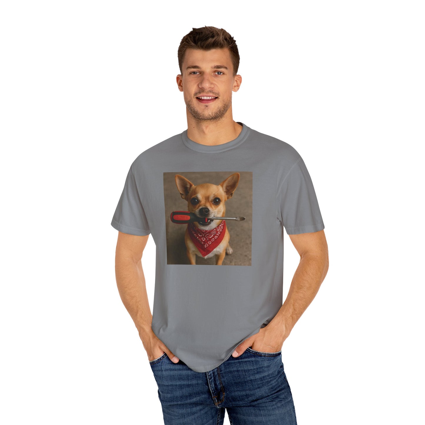 Dog with Screwdriver T-Shirt