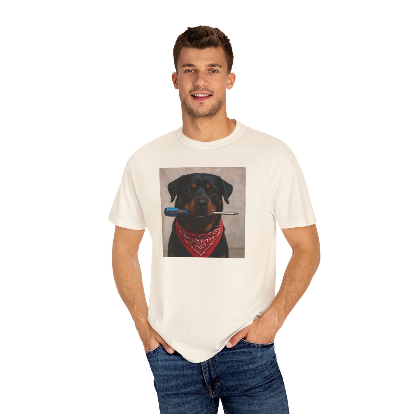 Dog with Screwdriver T-Shirt