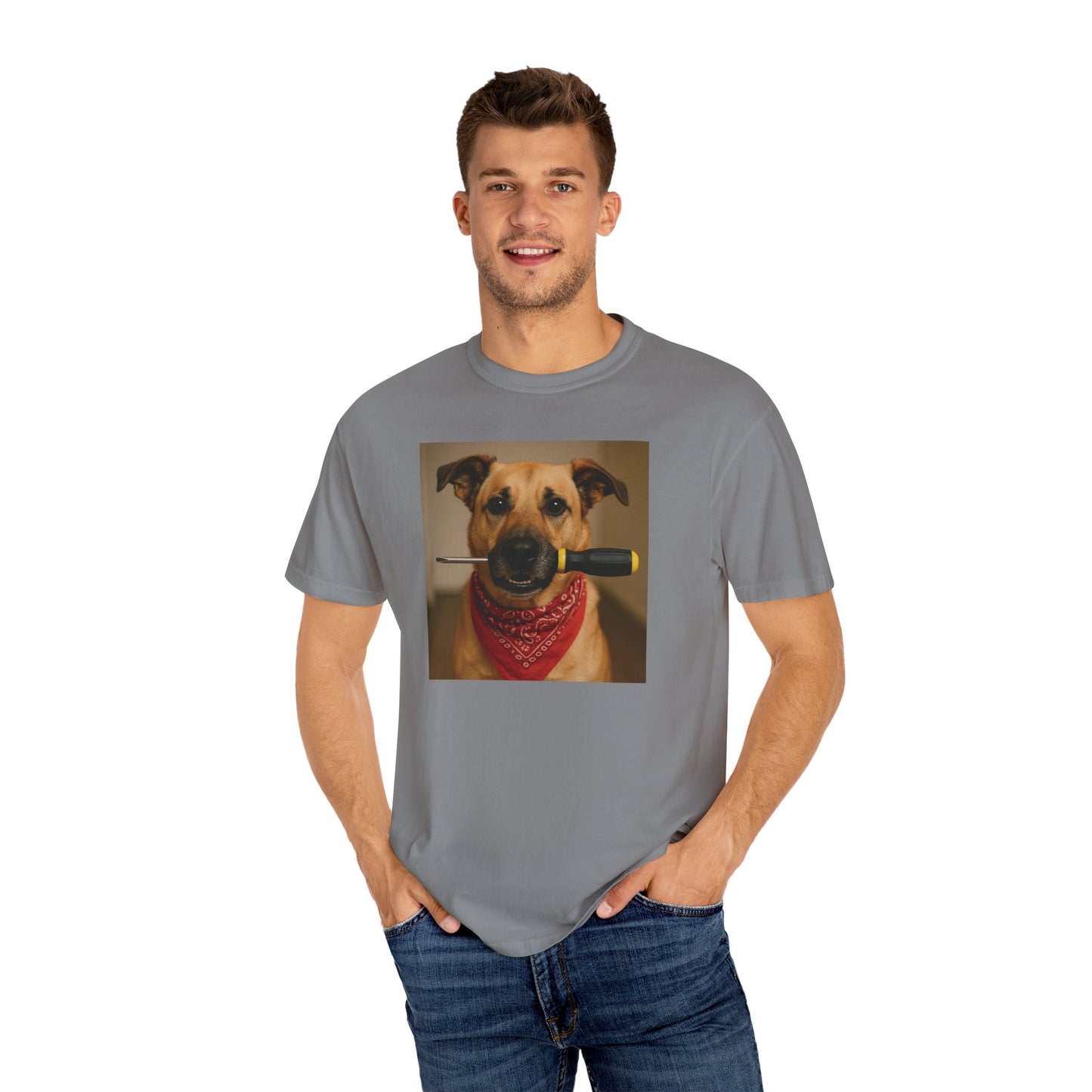 Dog with Screwdriver T-Shirt